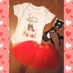 Louboutin Outfit with Red Bottoms